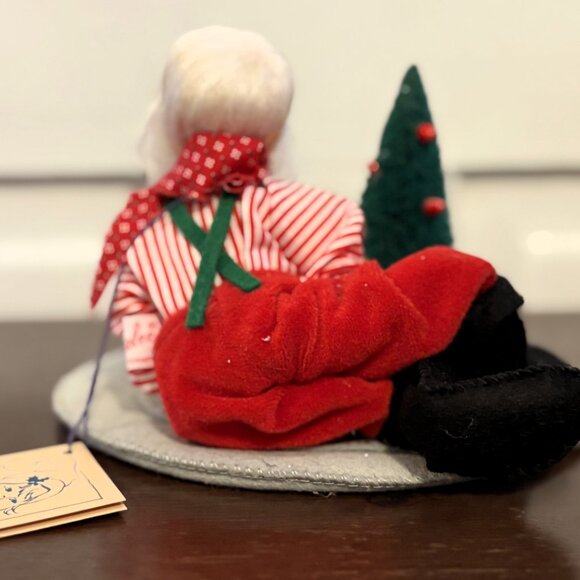 🎄 Annalee “Time Out” Santa Claus Doll – Toy Train Holiday Scene – Vintage - Picture 6 of 8
